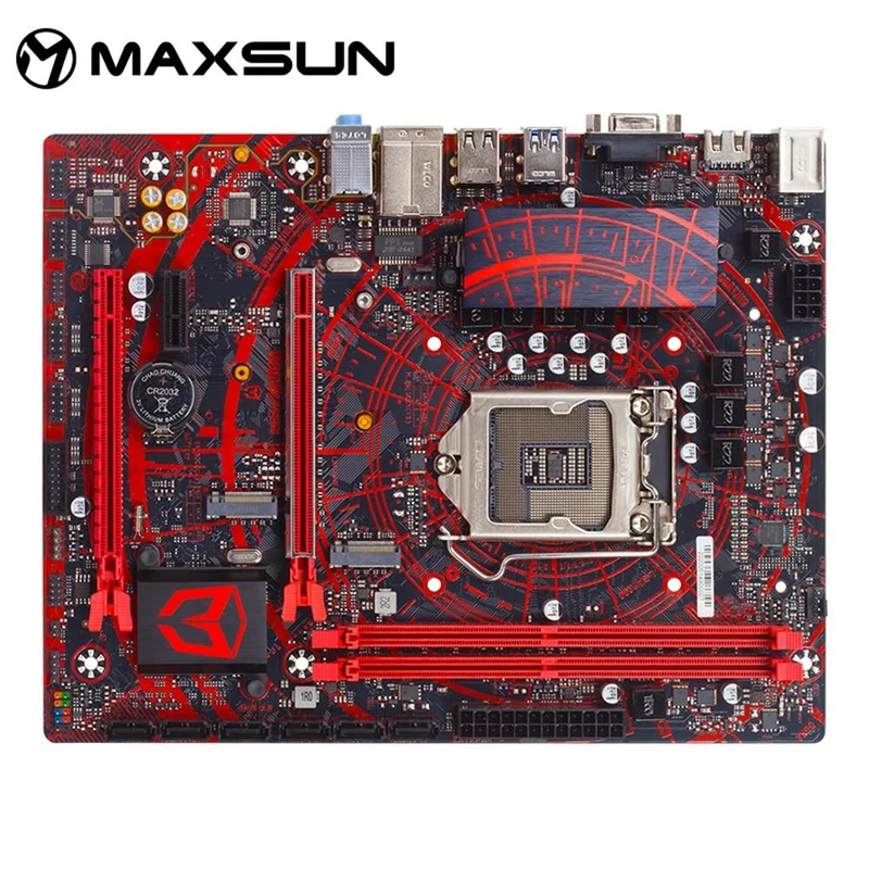 Motherboard Meterstone B460M USB3.1*3 LGA1200 M-ATX SATA 3.0 PCI-E NVME unterstützt Intel 10th Core PCIE 16X Alloy Armor Slot