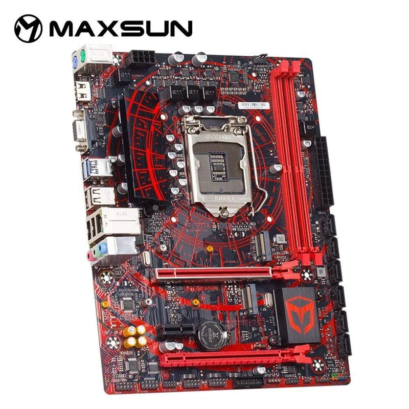 Motherboard Meterstone B460M USB3.1*3 LGA1200 M-ATX SATA 3.0 PCI-E NVME unterstützt Intel 10th Core PCIE 16X Alloy Armor Slot