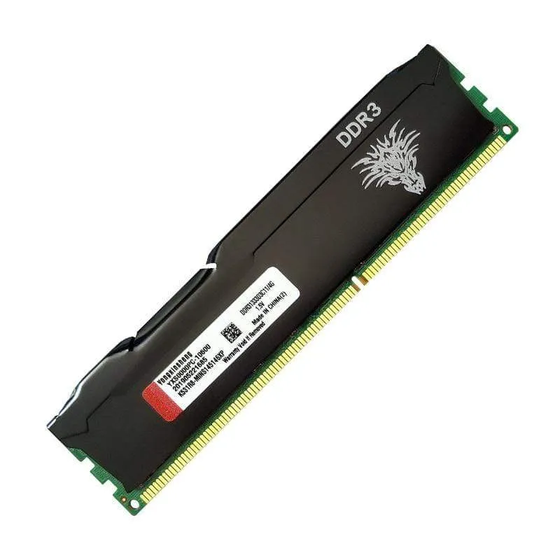 DDR3 RAM 4 GB 8 GB 1333 MHz 1600 MHz Desktop-Speicher PC3-10600 PC3-12800 240-Pin Non-ECC Unbuffered DIMM Kühlweste schwarz