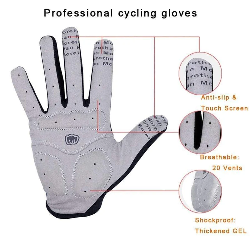 Frauen Männer Winter Radfahren Handschuhe Volle Finger Fahrrad Handschuhe Anti Slip Gel Pad Motorrad MTB Rennrad Handschuhe M-XL Sommer handschuhe