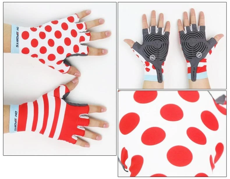 Stilvolle Fahrradhandschuhe Halbfinger Herren Damen Sport stoßfeste Fahrradhandschuhe GEL Racing Fahrradhandschuhe mit Radsocken Kappenset