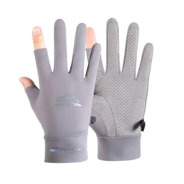 Seide Licht Handschuhe Sommer Dünne Männer Sport Radfahren Laufen Fitness Fahren Im Freien Angeln Frauen Nicht-Slip Touchscreen Handschuhe