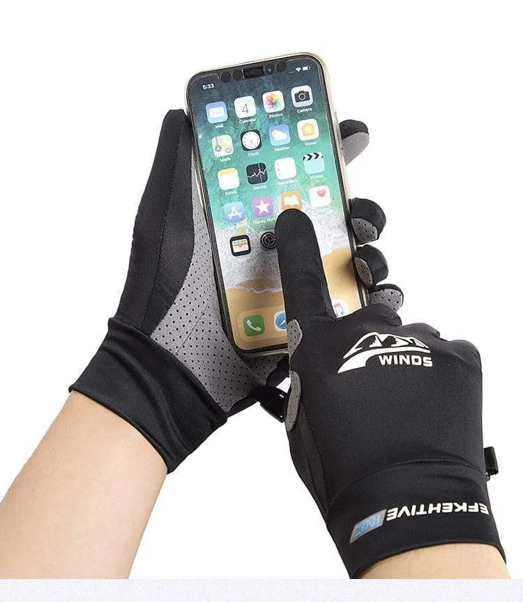 Seide Licht Handschuhe Sommer Dünne Männer Sport Radfahren Laufen Fitness Fahren Im Freien Angeln Frauen Nicht-Slip Touchscreen Handschuhe