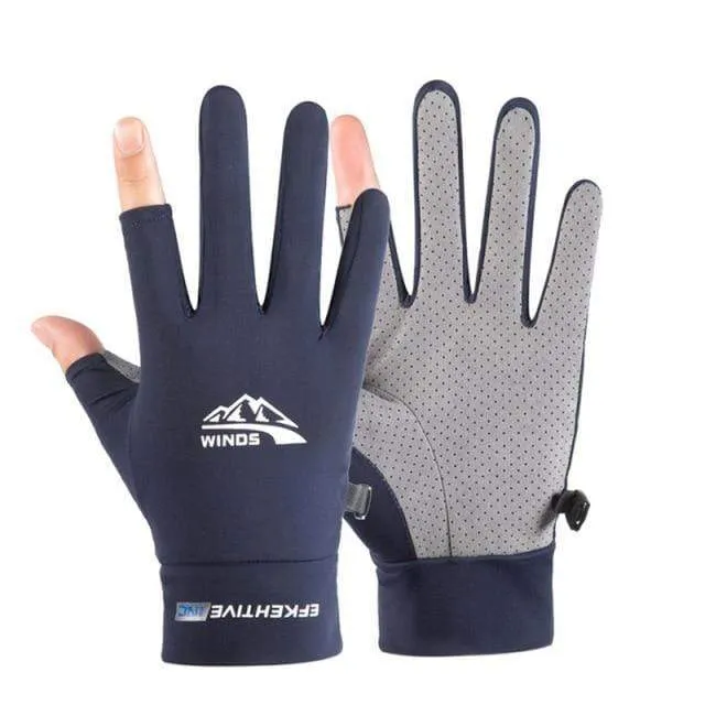 Seide Licht Handschuhe Sommer Dünne Männer Sport Radfahren Laufen Fitness Fahren Im Freien Angeln Frauen Nicht-Slip Touchscreen Handschuhe