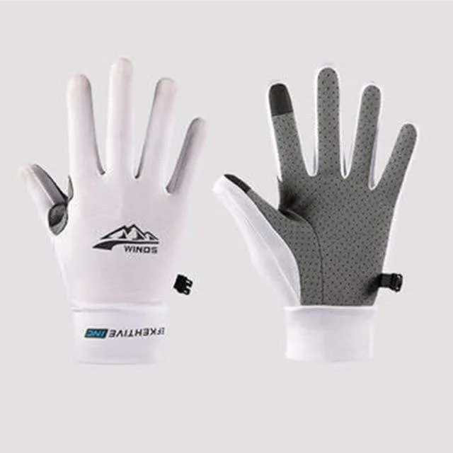 Seide Licht Handschuhe Sommer Dünne Männer Sport Radfahren Laufen Fitness Fahren Im Freien Angeln Frauen Nicht-Slip Touchscreen Handschuhe