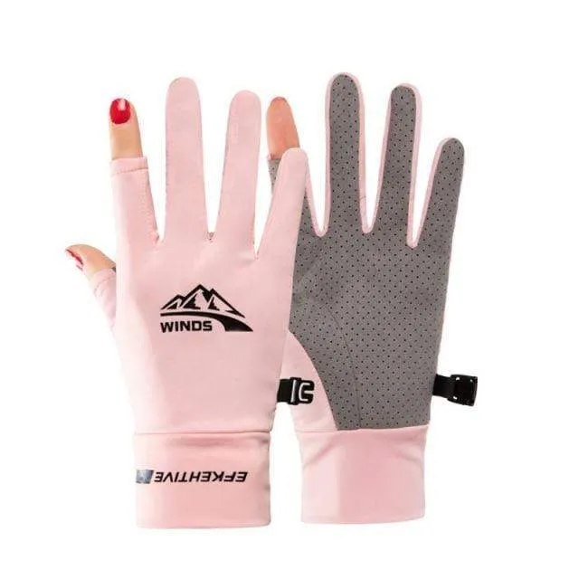 Seide Licht Handschuhe Sommer Dünne Männer Sport Radfahren Laufen Fitness Fahren Im Freien Angeln Frauen Nicht-Slip Touchscreen Handschuhe