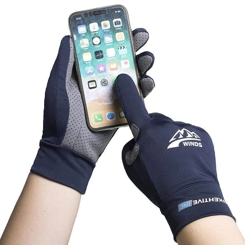 Seide Licht Handschuhe Sommer Dünne Männer Sport Radfahren Laufen Fitness Fahren Im Freien Angeln Frauen Nicht-Slip Touchscreen Handschuhe