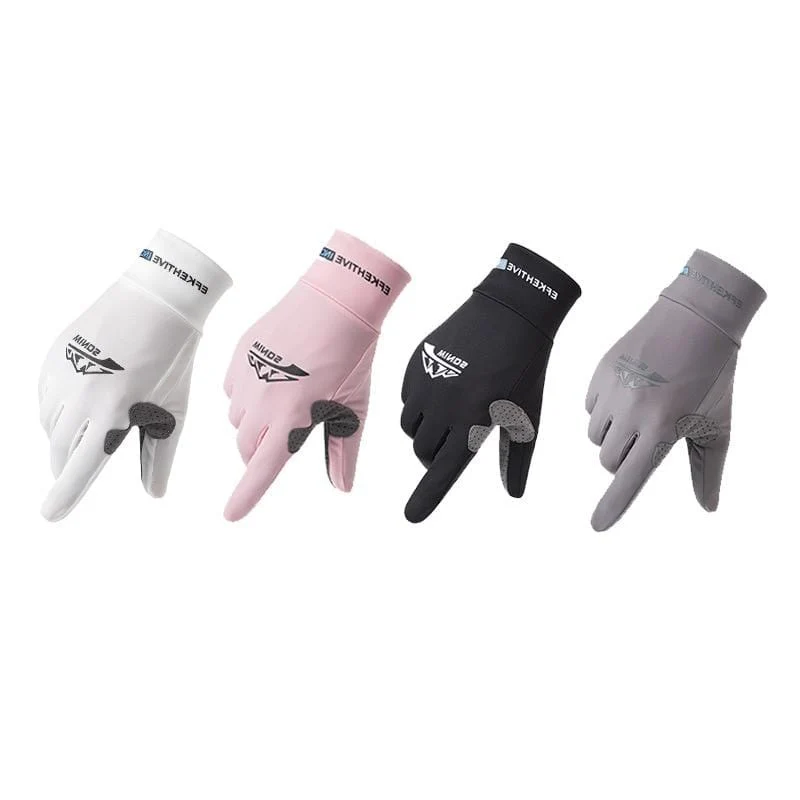 Seide Licht Handschuhe Sommer Dünne Männer Sport Radfahren Laufen Fitness Fahren Im Freien Angeln Frauen Nicht-Slip Touchscreen Handschuhe