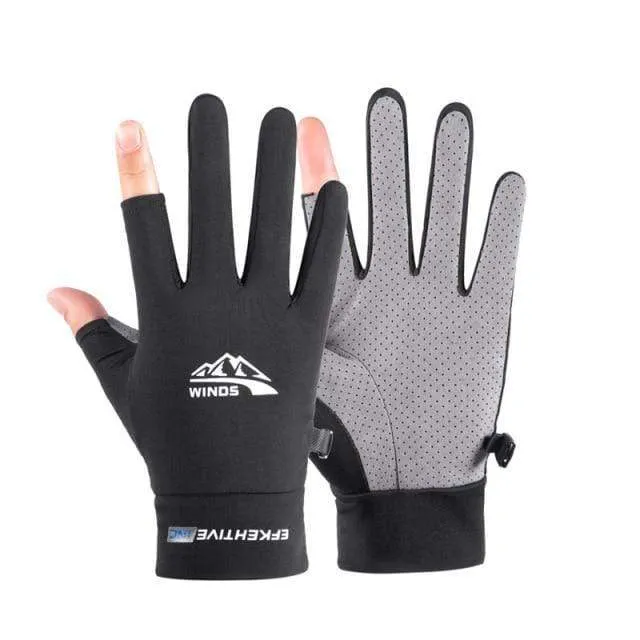 Seide Licht Handschuhe Sommer Dünne Männer Sport Radfahren Laufen Fitness Fahren Im Freien Angeln Frauen Nicht-Slip Touchscreen Handschuhe