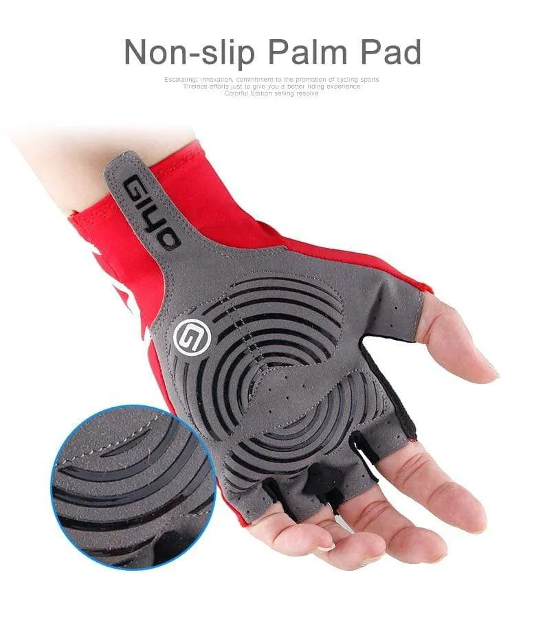 Zyklus Halbfingerhandschuhe Gel Sport Fahrrad Rennhandschuhe von Fahrrad MTB Straße Guantes Handschuh Radfahren Herren mittelfristige Frauen