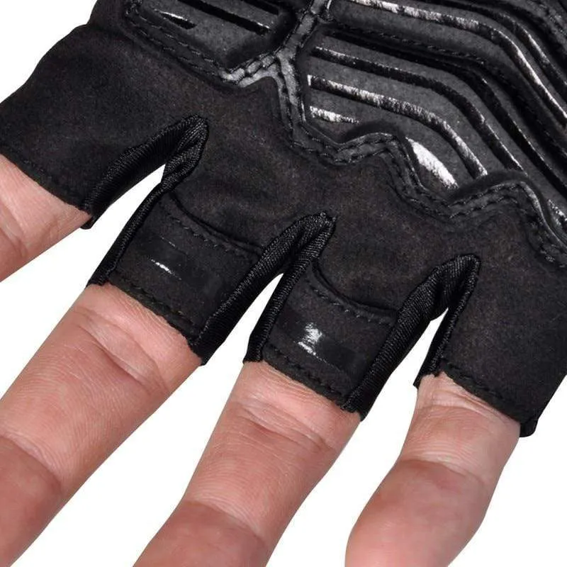 Fahrradhandschuhe für Herren Damen GEL Sport Mountainbike Fahrradhandschuhe Atmungsaktiv Off Road Halbfinger MTB Handschuhe Fäustlinge