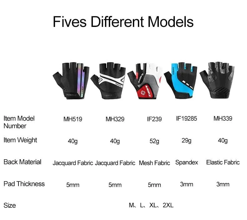 Half Finger Radfahren Handschuhe Sport Fitness Racing MTB Fahrrad Handschuhe Sommer Männer Frauen Reiten Verdickte Palm Pad Fahrrad Handschuhe