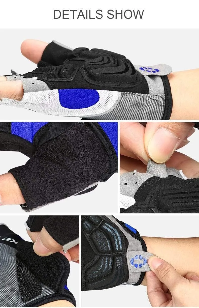 Half Finger Radfahren Handschuhe Sport Fitness Racing MTB Fahrrad Handschuhe Sommer Männer Frauen Reiten Verdickte Palm Pad Fahrrad Handschuhe