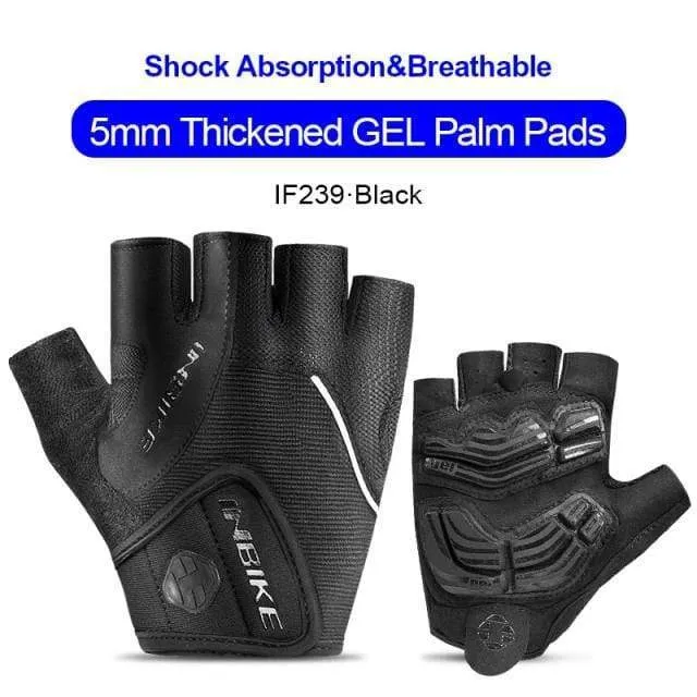 Half Finger Radfahren Handschuhe Sport Fitness Racing MTB Fahrrad Handschuhe Sommer Männer Frauen Reiten Verdickte Palm Pad Fahrrad Handschuhe