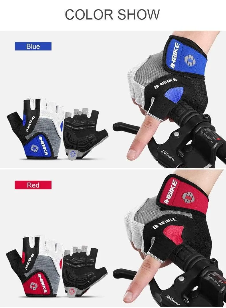 Half Finger Radfahren Handschuhe Sport Fitness Racing MTB Fahrrad Handschuhe Sommer Männer Frauen Reiten Verdickte Palm Pad Fahrrad Handschuhe