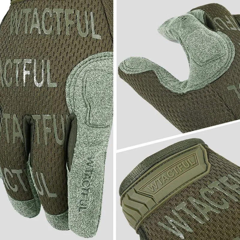Taktische Handschuhe Vollfinger Handschuh Männer Fäustlinge Armee Militär Paintball Airsoft Schießen Radfahren Atmungsaktive Mikrofaser Neue