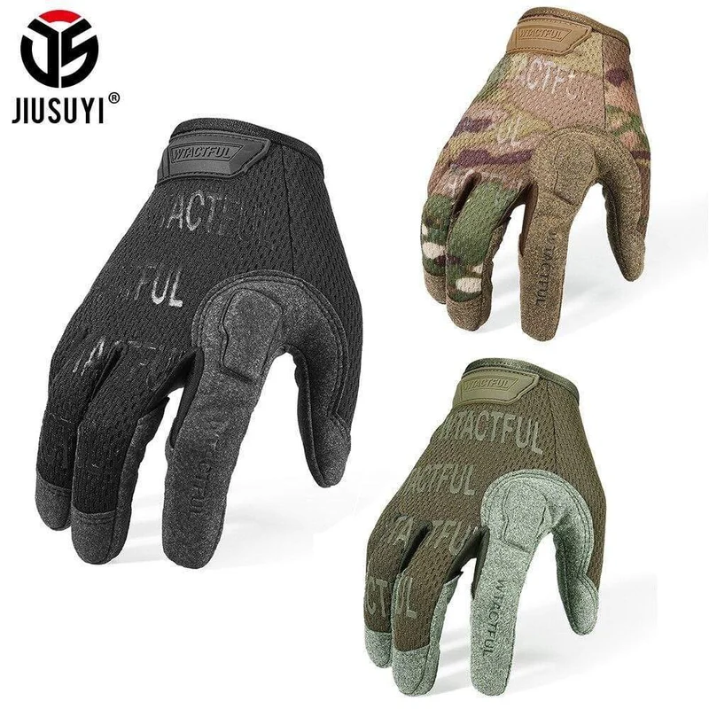 Taktische Handschuhe Vollfinger Handschuh Männer Fäustlinge Armee Militär Paintball Airsoft Schießen Radfahren Atmungsaktive Mikrofaser Neue