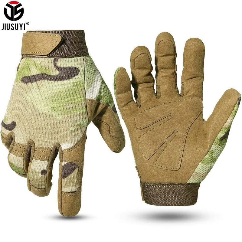 Taktische Handschuhe Rutschfeste Armee Militär Fahrrad Airsoft Motorrad Schießen Paintball Arbeitsausrüstung Camo Vollfinger Männer Frauen