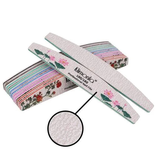 25-teiliges Nagelfeile-Set für Maniküre, Nagellieferant für Profis, Nagelwerkzeug-Sets mit 5 Körnungen, Zubehör, professionelles Material für Nagelstudios