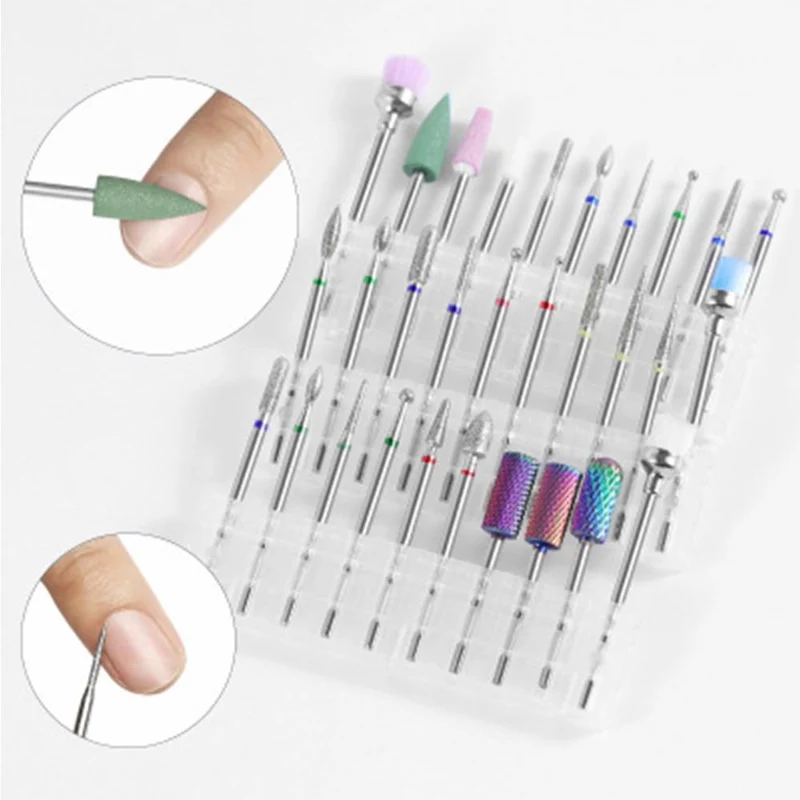 10Pcs / box Qualität Nagelbohrer Elektrische Nagelhaut Sauber Rotary Für Maniküre Pediküre Wolframlegierung Schleifkopf Schleifer Werkzeug