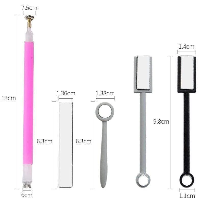 Magnetische Nail art Stick 9D Katze Augen Wirkung Starke Magnet Bord Malerei Gel 5D katze magnetische Nagel Gel polnischen Lack Werkzeuge