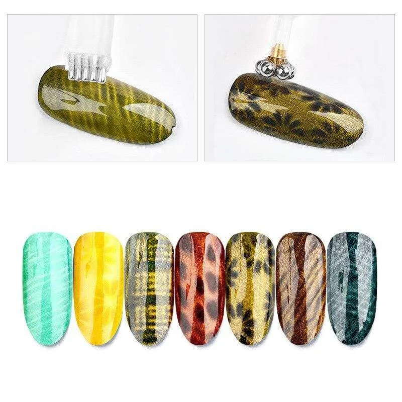 Magnetische Nail art Stick 9D Katze Augen Wirkung Starke Magnet Bord Malerei Gel 5D katze magnetische Nagel Gel polnischen Lack Werkzeuge
