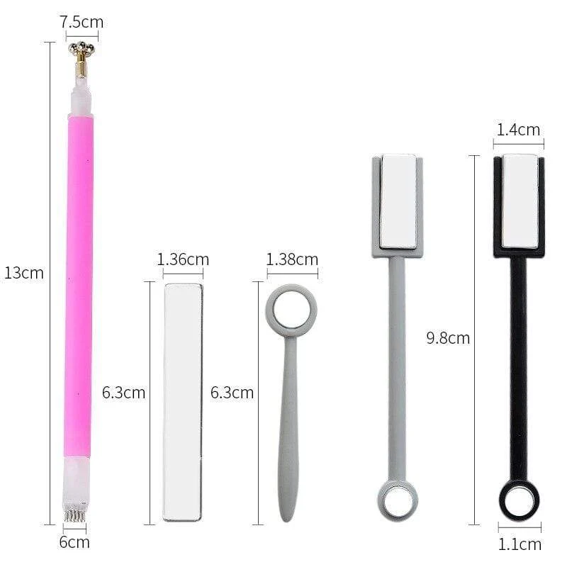 Magnetische Nail art Stick 9D Katze Augen Wirkung Starke Magnet Bord Malerei Gel 5D katze magnetische Nagel Gel polnischen Lack Werkzeuge