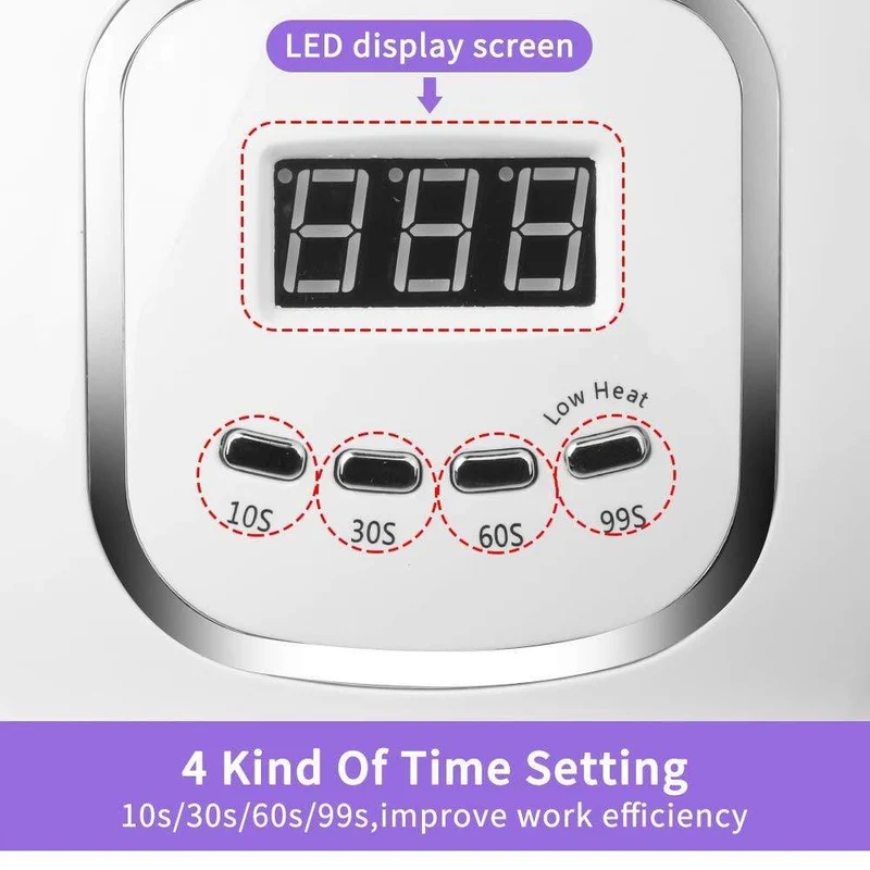 Nageltrockner für normalen Nagellack, UV-LED-Lampe für Maniküre-Werkzeugmaschinen, 84/90/72 W, Touch-LCD-Eislampe für Gel-Nägel, Trockenlampe