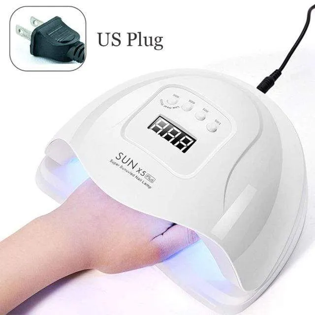 Nageltrockner für normalen Nagellack, UV-LED-Lampe für Maniküre-Werkzeugmaschinen, 84/90/72 W, Touch-LCD-Eislampe für Gel-Nägel, Trockenlampe
