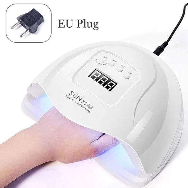 Nageltrockner für normalen Nagellack, UV-LED-Lampe für Maniküre-Werkzeugmaschinen, 84/90/72 W, Touch-LCD-Eislampe für Gel-Nägel, Trockenlampe
