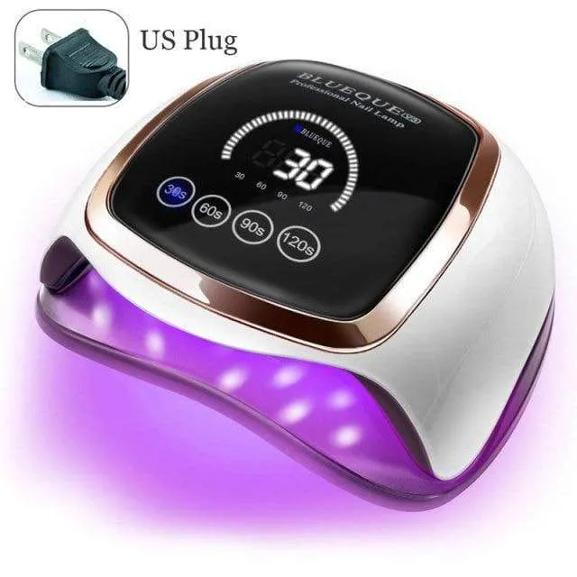 Nageltrockner für normalen Nagellack, UV-LED-Lampe für Maniküre-Werkzeugmaschinen, 84/90/72 W, Touch-LCD-Eislampe für Gel-Nägel, Trockenlampe