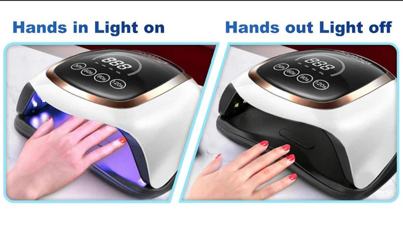 Nageltrockner für normalen Nagellack, UV-LED-Lampe für Maniküre-Werkzeugmaschinen, 84/90/72 W, Touch-LCD-Eislampe für Gel-Nägel, Trockenlampe