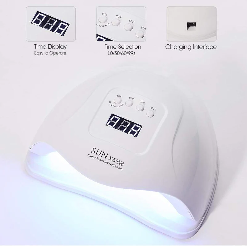 Nageltrockner für normalen Nagellack, UV-LED-Lampe für Maniküre-Werkzeugmaschinen, 84/90/72 W, Touch-LCD-Eislampe für Gel-Nägel, Trockenlampe