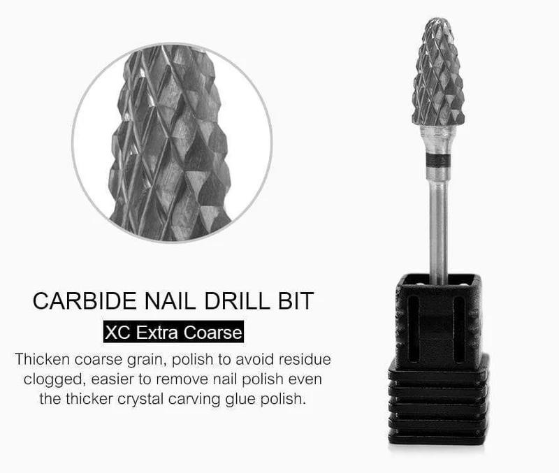 Nagelbohrer, Hartmetall-Fräser, Nagelkunst-Werkzeug für elektrische Maniküre, Nagelbohrmaschine, Nagelzubehör, Werkzeuge zum Entfernen von Gel