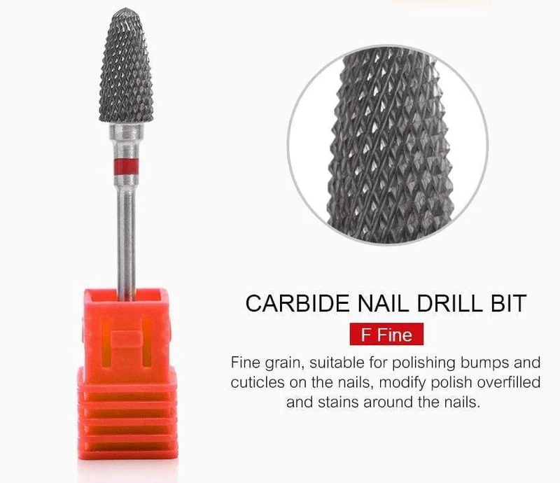 Nagelbohrer, Hartmetall-Fräser, Nagelkunst-Werkzeug für elektrische Maniküre, Nagelbohrmaschine, Nagelzubehör, Werkzeuge zum Entfernen von Gel