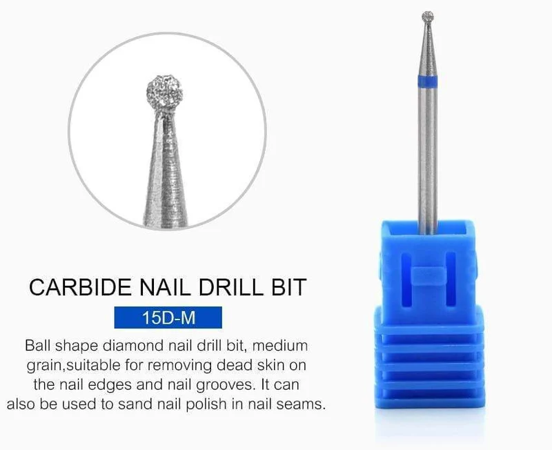 Nagelbohrer, Hartmetall-Fräser, Nagelkunst-Werkzeug für elektrische Maniküre, Nagelbohrmaschine, Nagelzubehör, Werkzeuge zum Entfernen von Gel