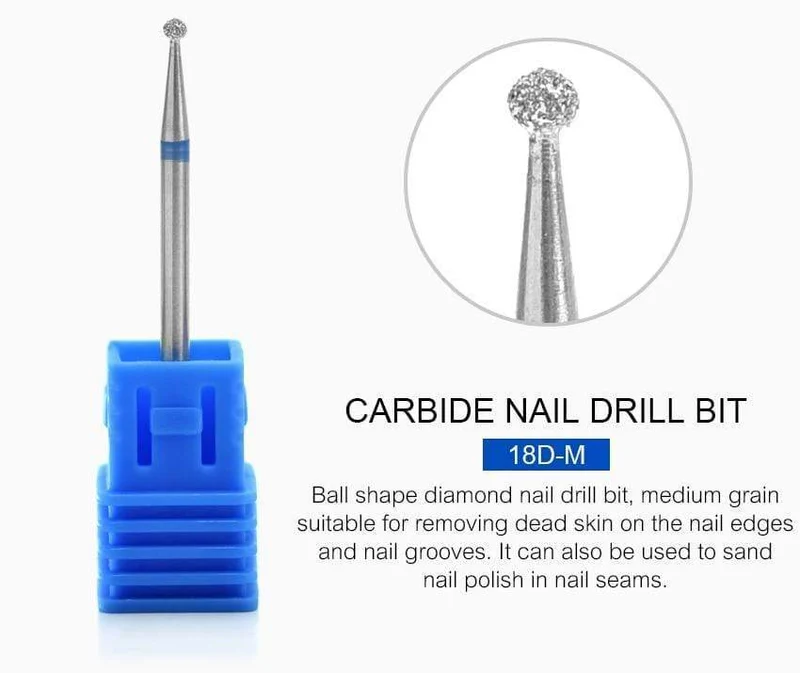 Nagelbohrer, Hartmetall-Fräser, Nagelkunst-Werkzeug für elektrische Maniküre, Nagelbohrmaschine, Nagelzubehör, Werkzeuge zum Entfernen von Gel
