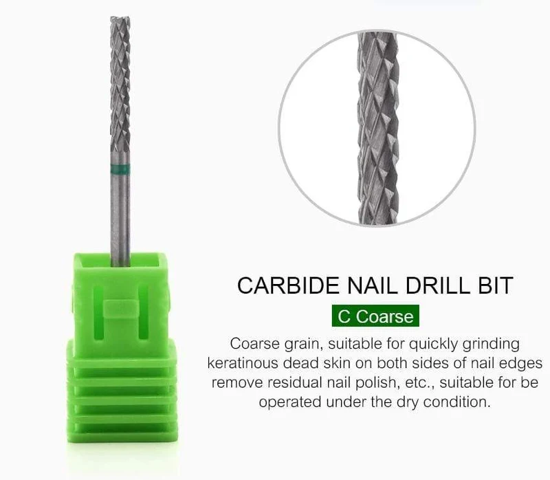 Nagelbohrer, Hartmetall-Fräser, Nagelkunst-Werkzeug für elektrische Maniküre, Nagelbohrmaschine, Nagelzubehör, Werkzeuge zum Entfernen von Gel