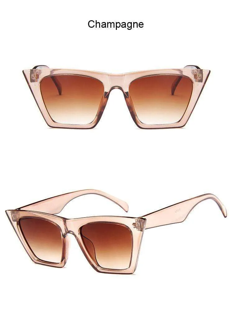 Quadratische Sonnenbrille Damen Designer Luxus Mann/Frauen Cat Eye Sonnenbrille Klassisch Vintage UV400 Outdoor Oculos De Sol