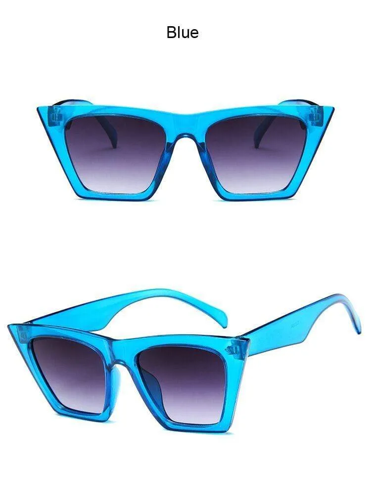 Quadratische Sonnenbrille Damen Designer Luxus Mann/Frauen Cat Eye Sonnenbrille Klassisch Vintage UV400 Outdoor Oculos De Sol