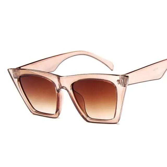Quadratische Sonnenbrille Damen Designer Luxus Mann/Frauen Cat Eye Sonnenbrille Klassisch Vintage UV400 Outdoor Oculos De Sol