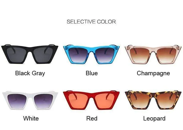 Quadratische Sonnenbrille Damen Designer Luxus Mann/Frauen Cat Eye Sonnenbrille Klassisch Vintage UV400 Outdoor Oculos De Sol