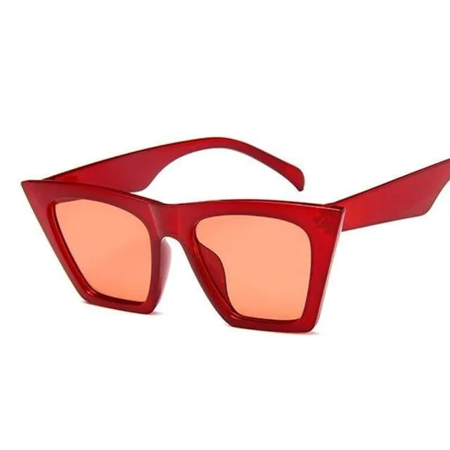 Quadratische Sonnenbrille Damen Designer Luxus Mann/Frauen Cat Eye Sonnenbrille Klassisch Vintage UV400 Outdoor Oculos De Sol