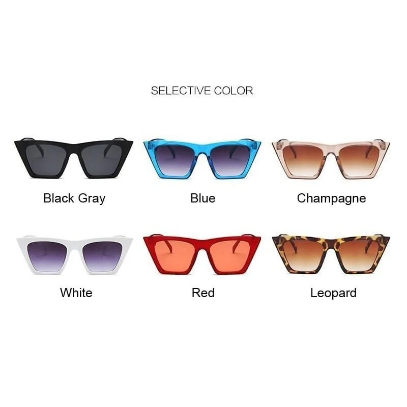 Quadratische Sonnenbrille Damen Designer Luxus Mann/Frauen Cat Eye Sonnenbrille Klassisch Vintage UV400 Outdoor Oculos De Sol