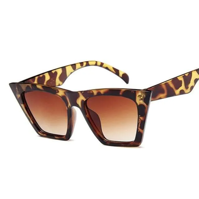 Quadratische Sonnenbrille Damen Designer Luxus Mann/Frauen Cat Eye Sonnenbrille Klassisch Vintage UV400 Outdoor Oculos De Sol