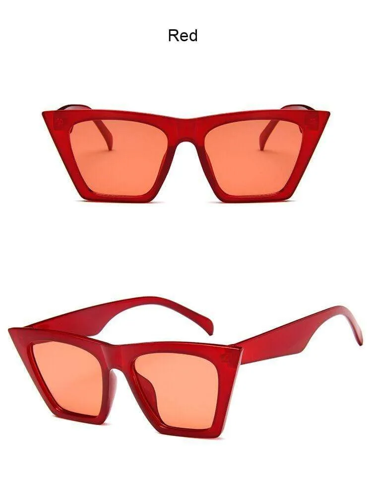 Quadratische Sonnenbrille Damen Designer Luxus Mann/Frauen Cat Eye Sonnenbrille Klassisch Vintage UV400 Outdoor Oculos De Sol