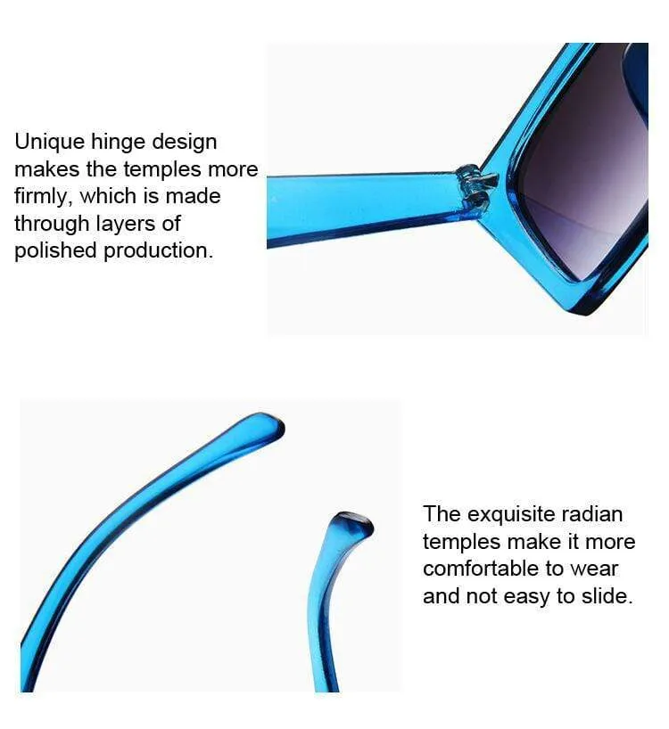 Quadratische Sonnenbrille Damen Designer Luxus Mann/Frauen Cat Eye Sonnenbrille Klassisch Vintage UV400 Outdoor Oculos De Sol