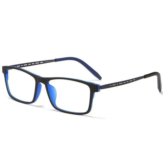 Titan-Brillengestell für Herren, bequem, großer Rahmen, TR-Brillengestell, ultraleicht, quadratisch, Myopie, optische Brillenfassung 8822T