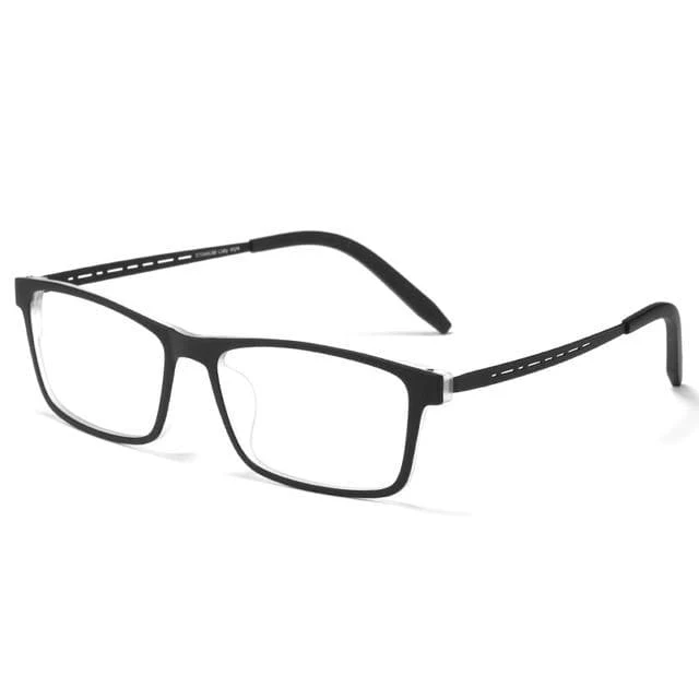 Titan-Brillengestell für Herren, bequem, großer Rahmen, TR-Brillengestell, ultraleicht, quadratisch, Myopie, optische Brillenfassung 8822T