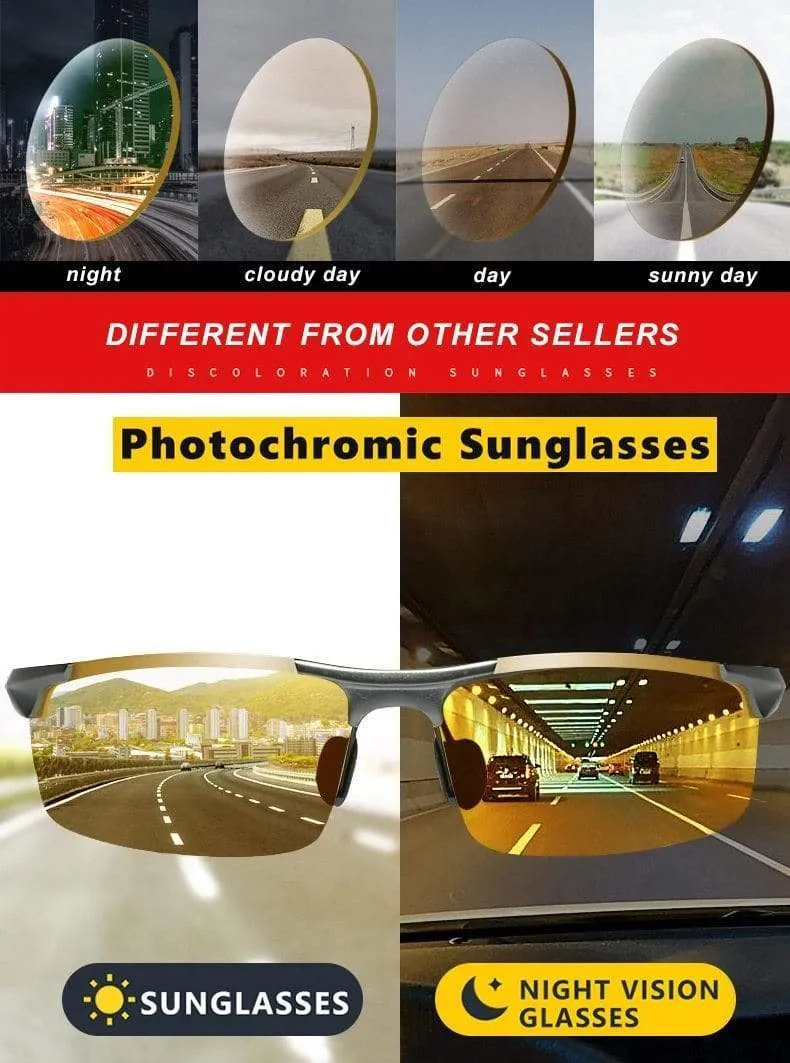 Anti-Glare Tag Nachtsichtbrille für Autofahrer Männer Polarisierte Sonnenbrille Photochrome Fahrerbrille Brille zonnebril heren